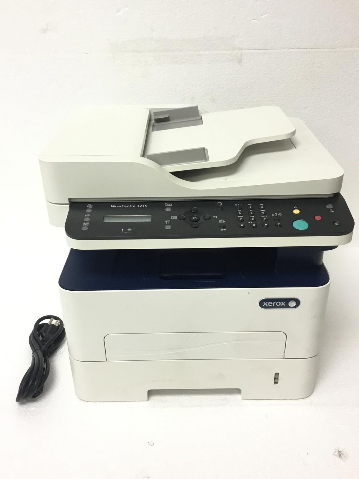XEROX Workcentre 3215 Multifunction Laser Printer w/8K Pages Wireless No Toner