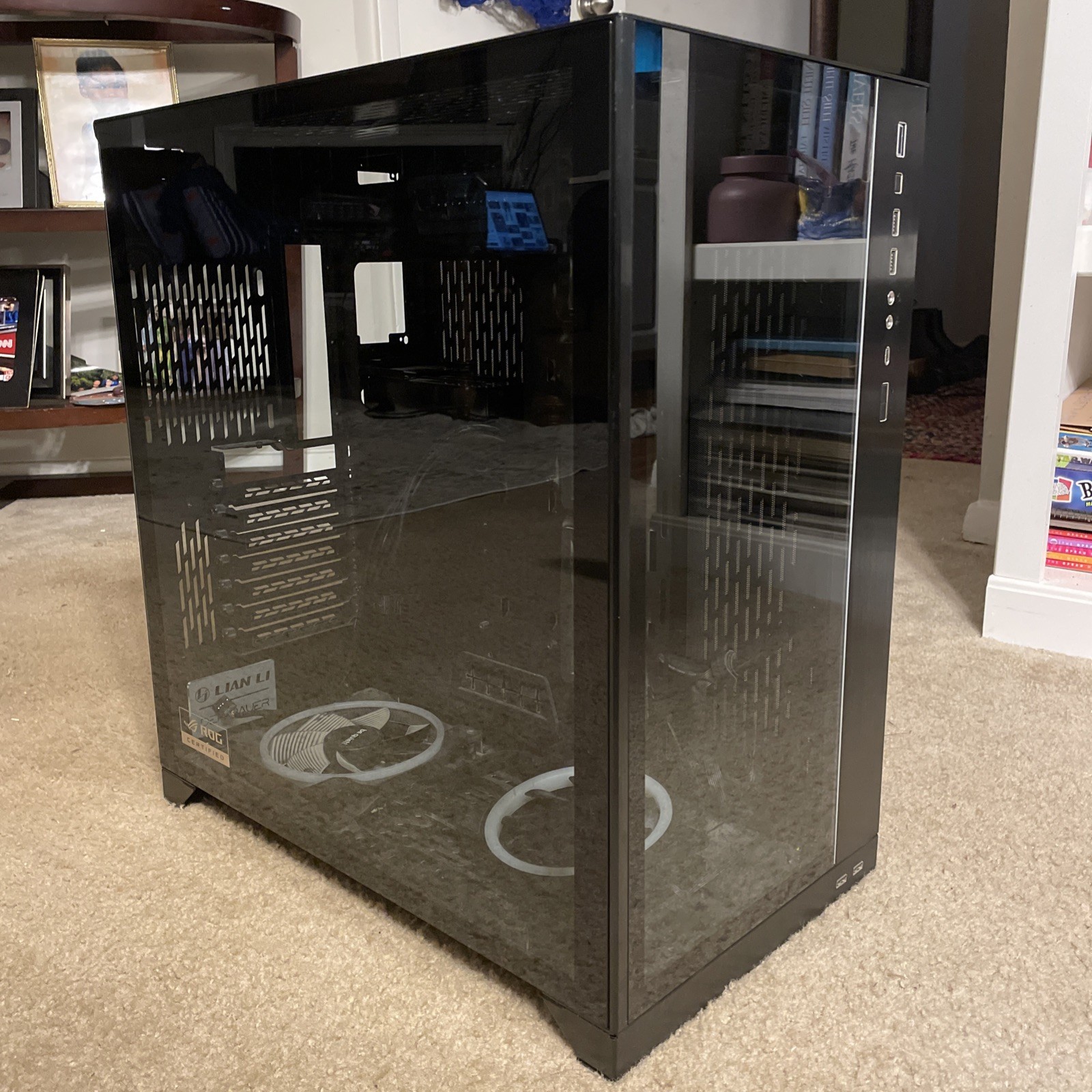 RARE Lian Li O11D XL Tempered Glass ATX Tower Case - Black