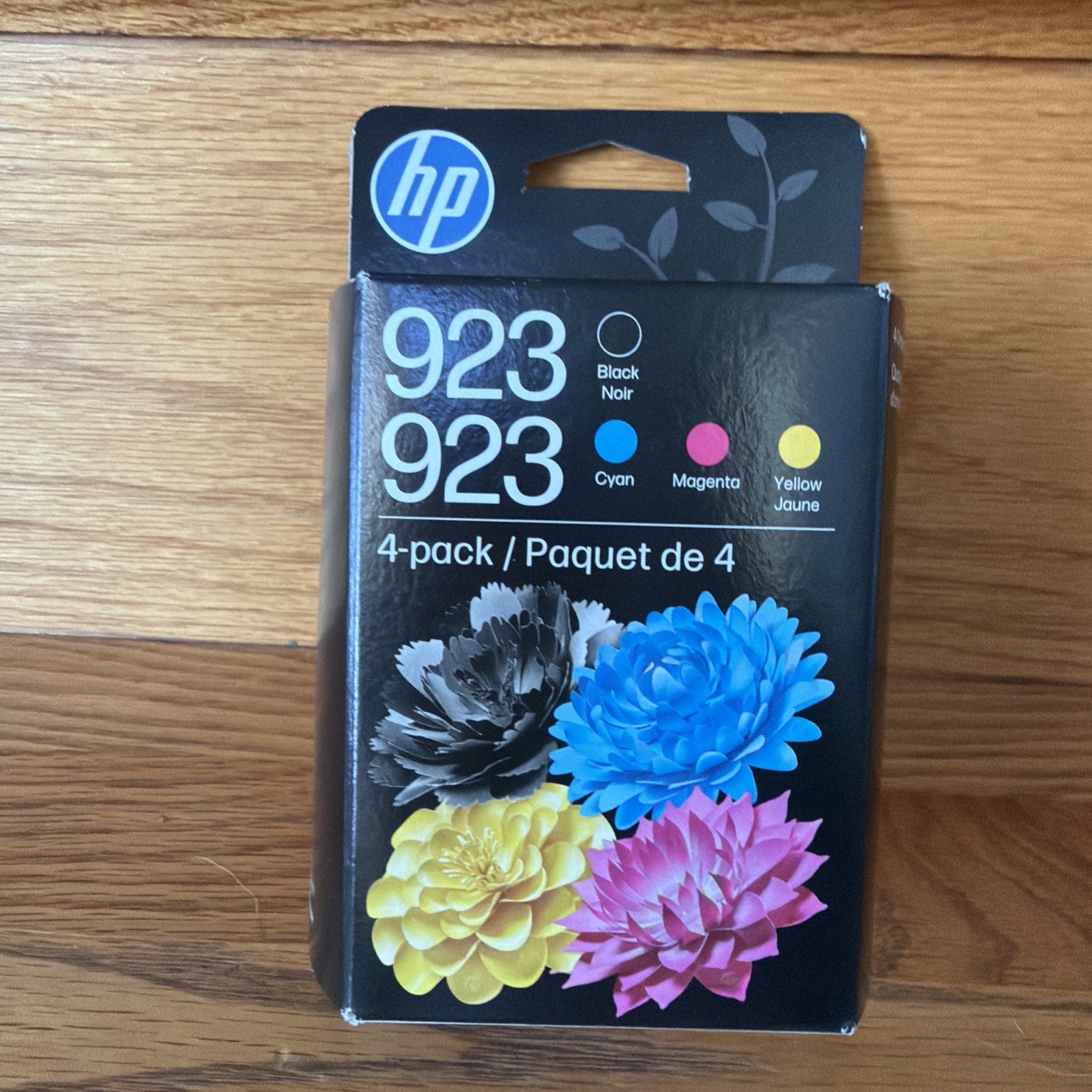 New Genuine HP 923 Black Tri-Color Ink Cartridge Cyan Magenta Yellow 4-Pack OEM