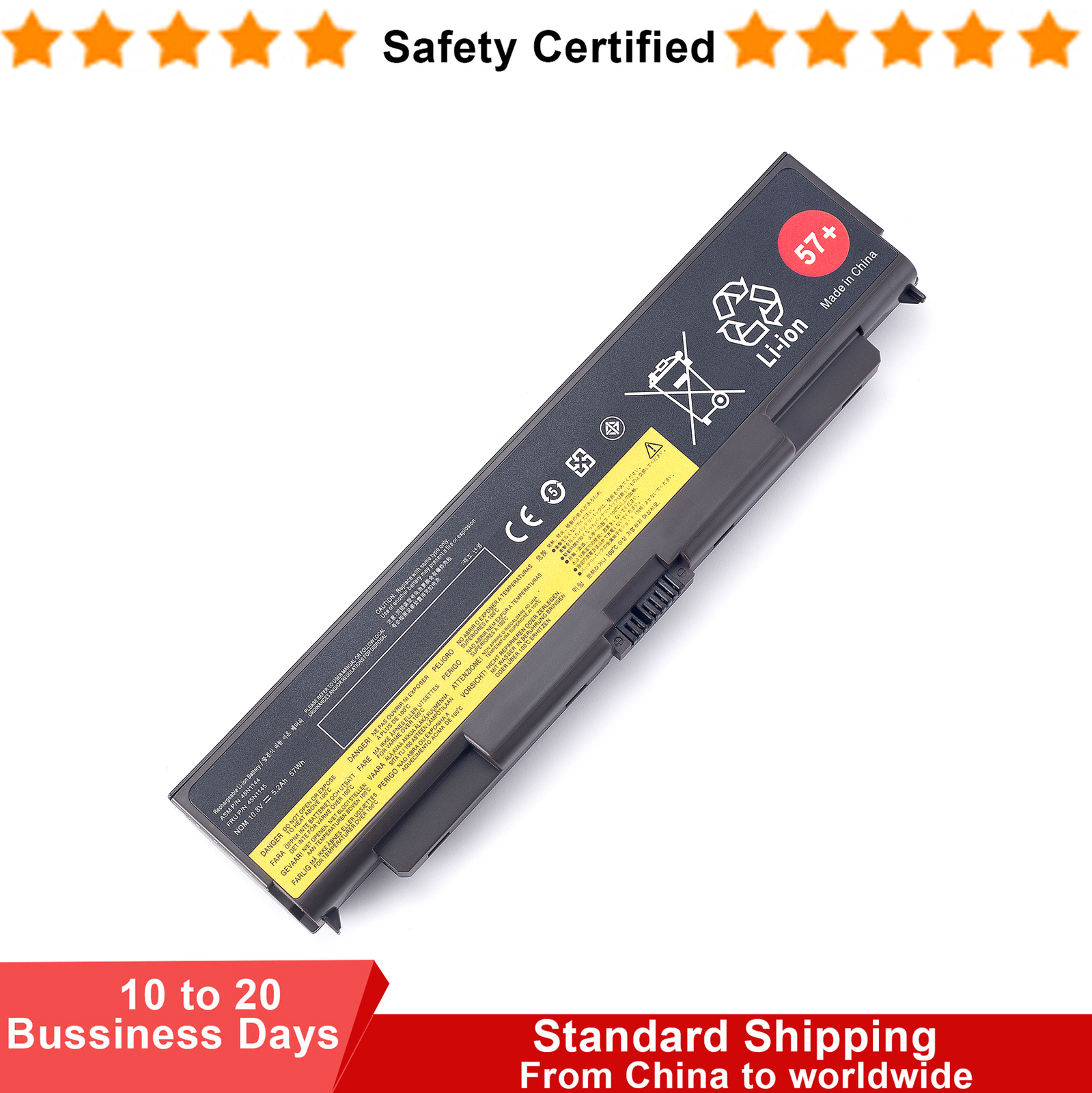 57+ Battery For Lenovo ThinkPad T440P T540P W540 W541 L440 L540 45N1152 45N1153