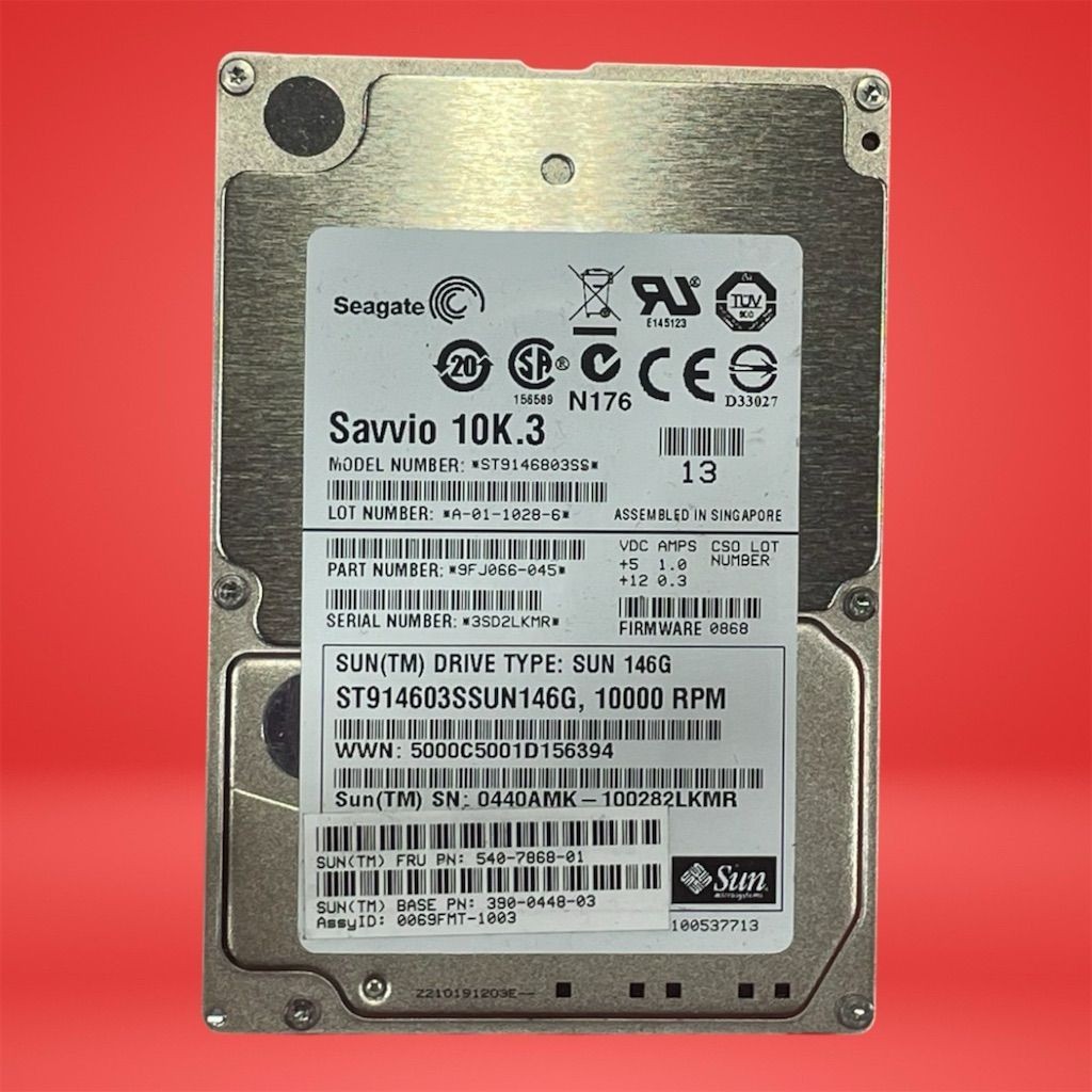 Seagate Savvio 10K.3 146GB HDD - New or Used (ST3146356, 0440AMK-1D)