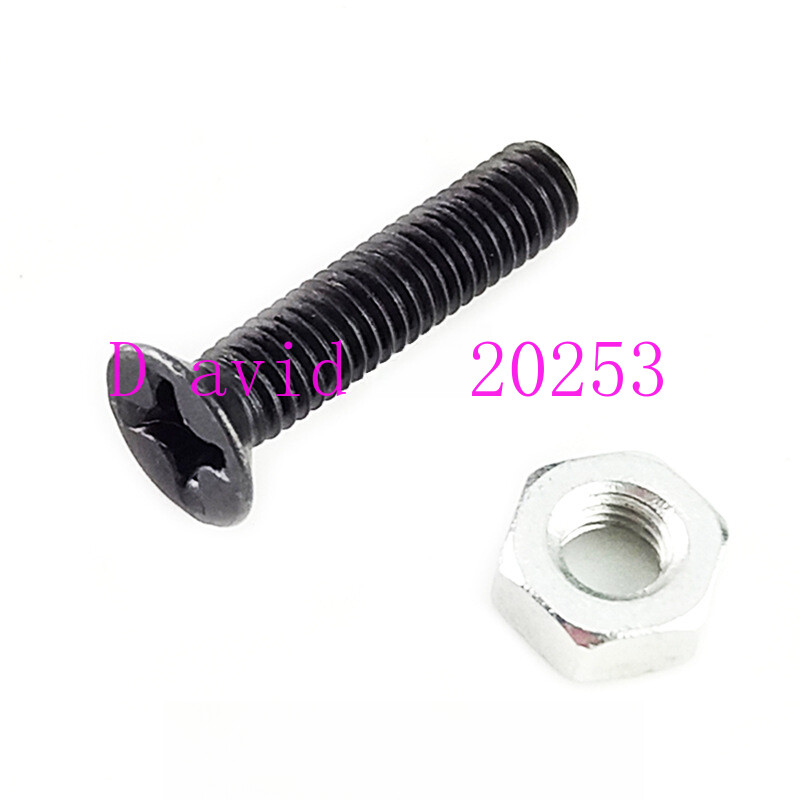 D-type module socket M4 round head/flat head/countersunk 3mm screws and nuts