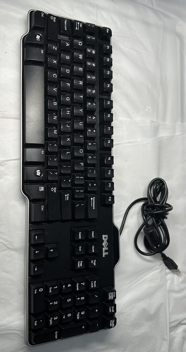 Dell Keyboard L100 USB Wired Black Standard 104 Key Genuine.Tested&Working