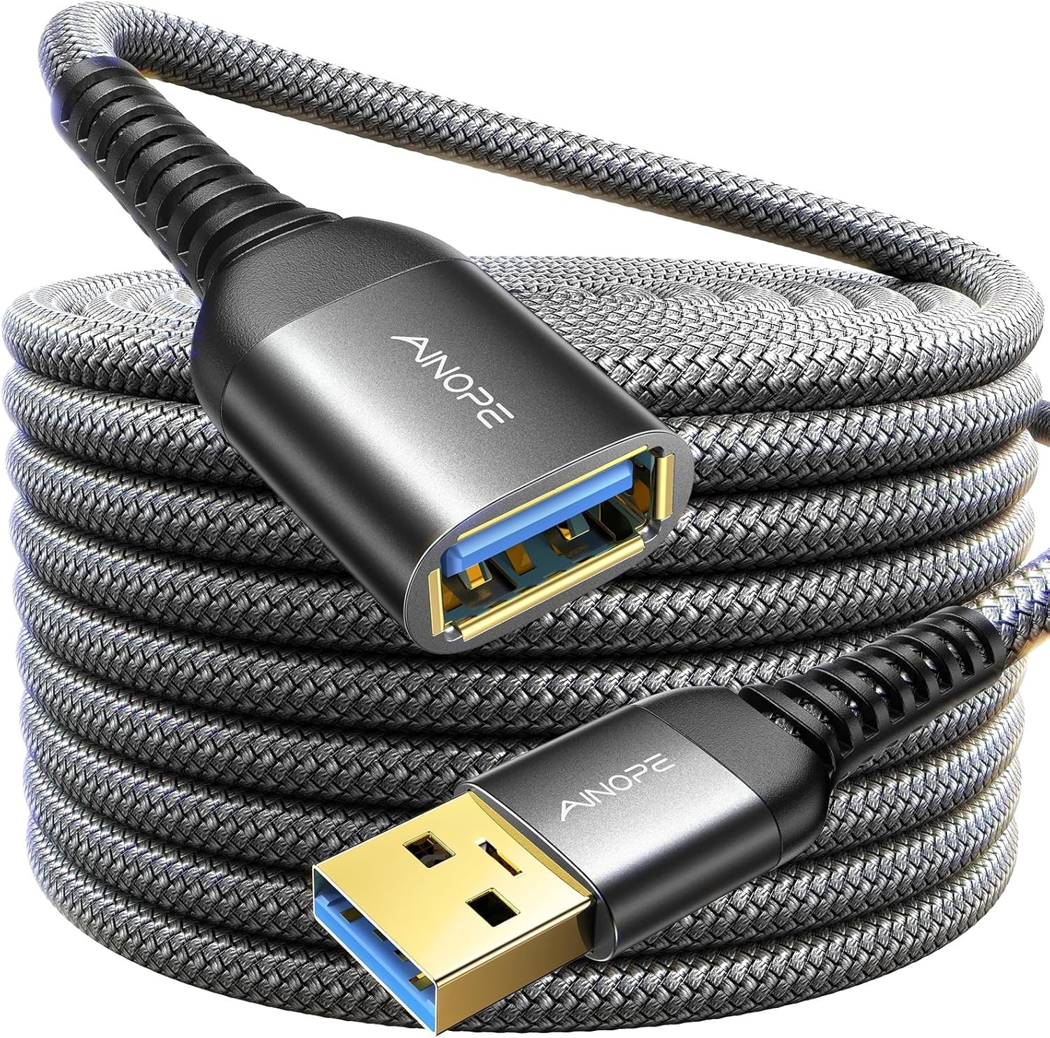 AINOPE USB Extension Cable,USB Extender,USB 3.0 Extension Cable, Male to Female