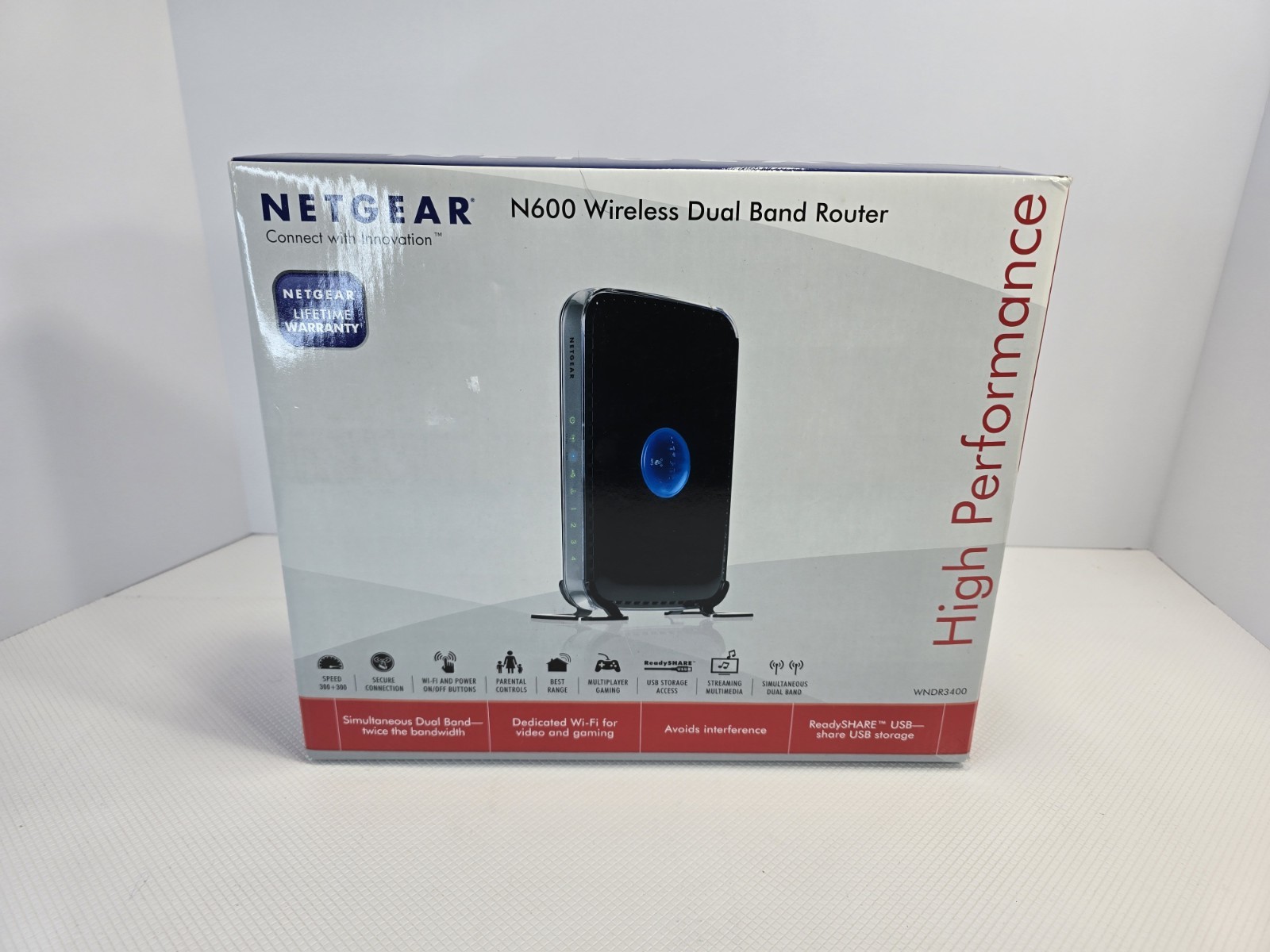 Netgear N600 Wireless Dual Band Router WNDR3400 BRAND NEW-SEALED