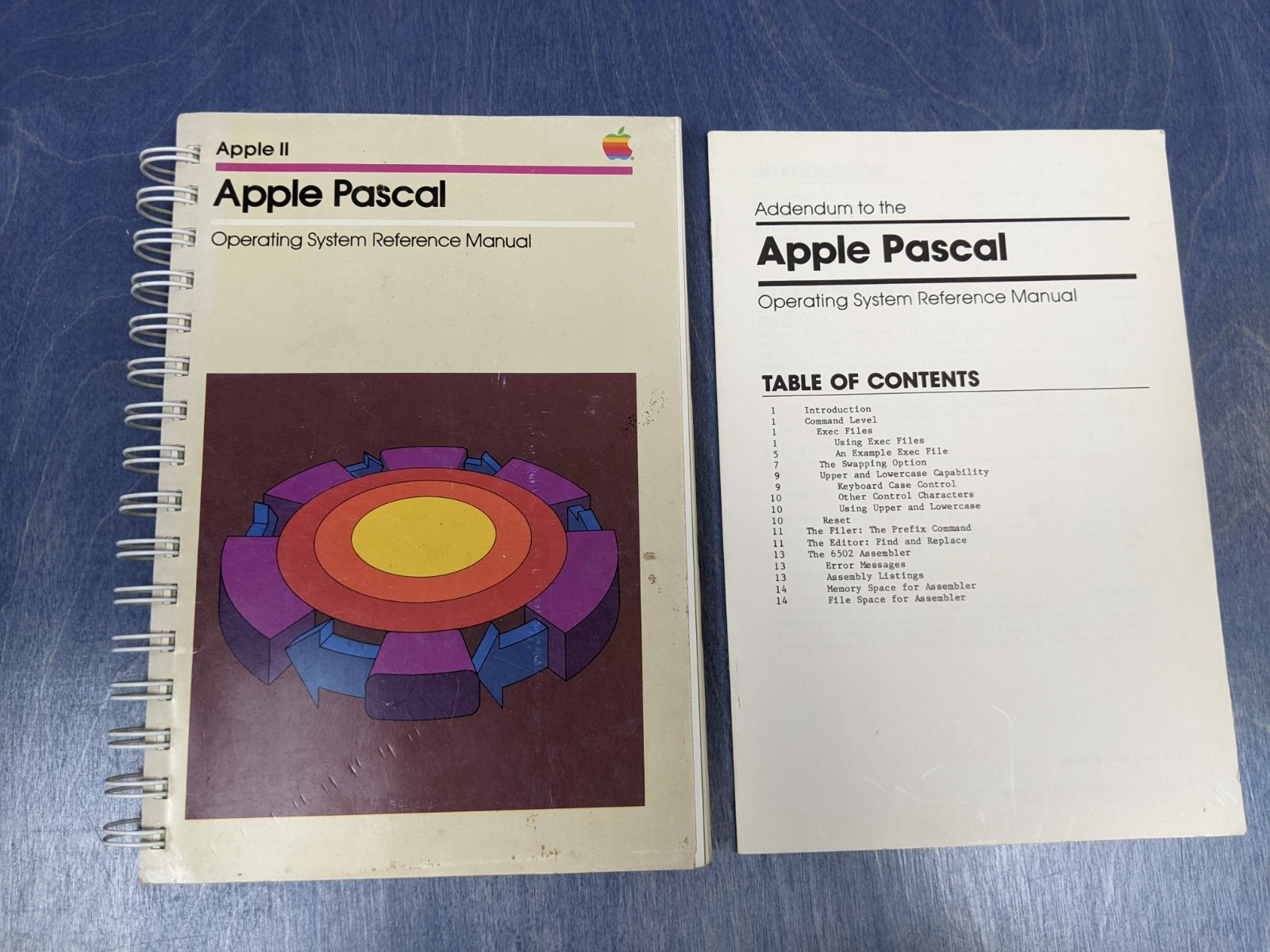 Vintage 1980 Apple II Pascal Operating System Reference Manual w/ Addendum