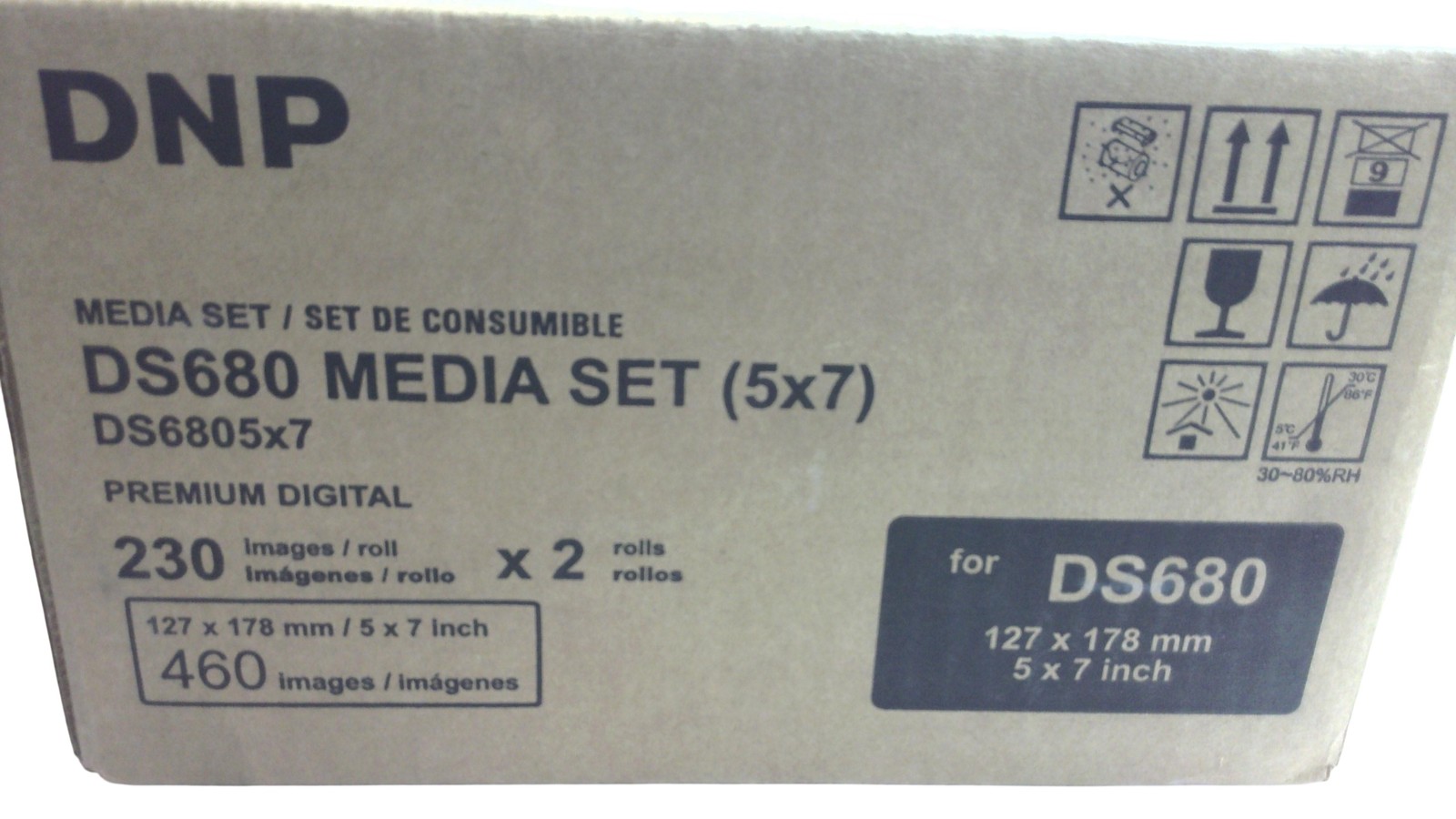 DNP DS680 5x7 Premium Digital Media Set 5x7 460 Images For DS680 Photo Printer