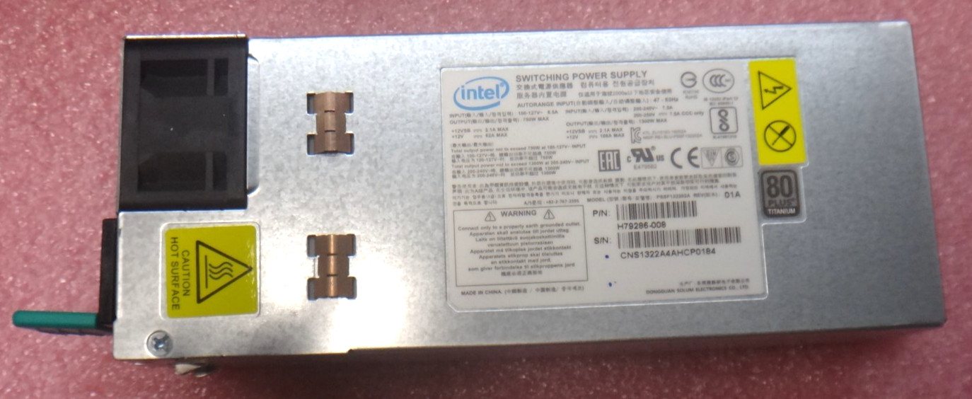 Genuine Intel 1300W CRPS Power supply PSSF132202A H79286-008