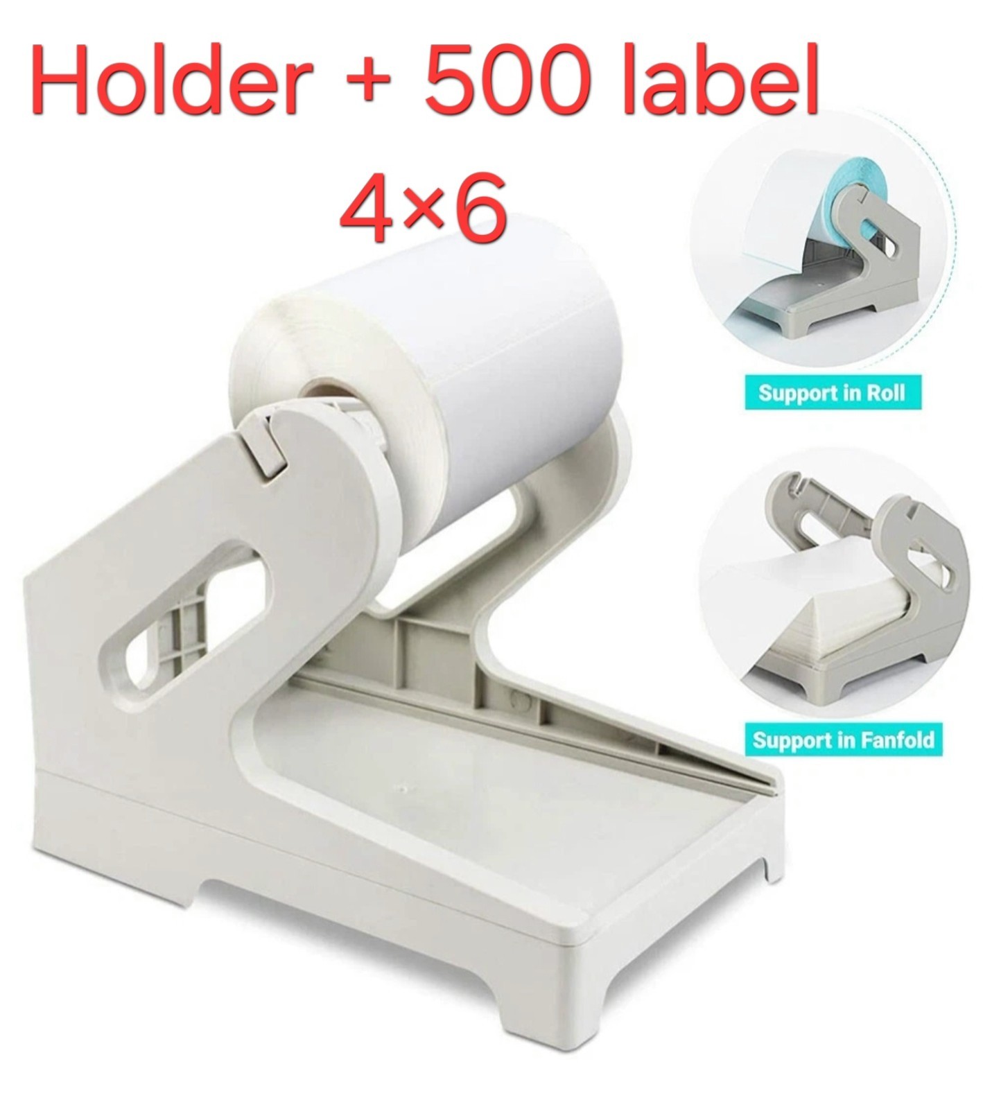 Thermal Label Printer Holder for Rolls&Fanfold Label +500 Lable