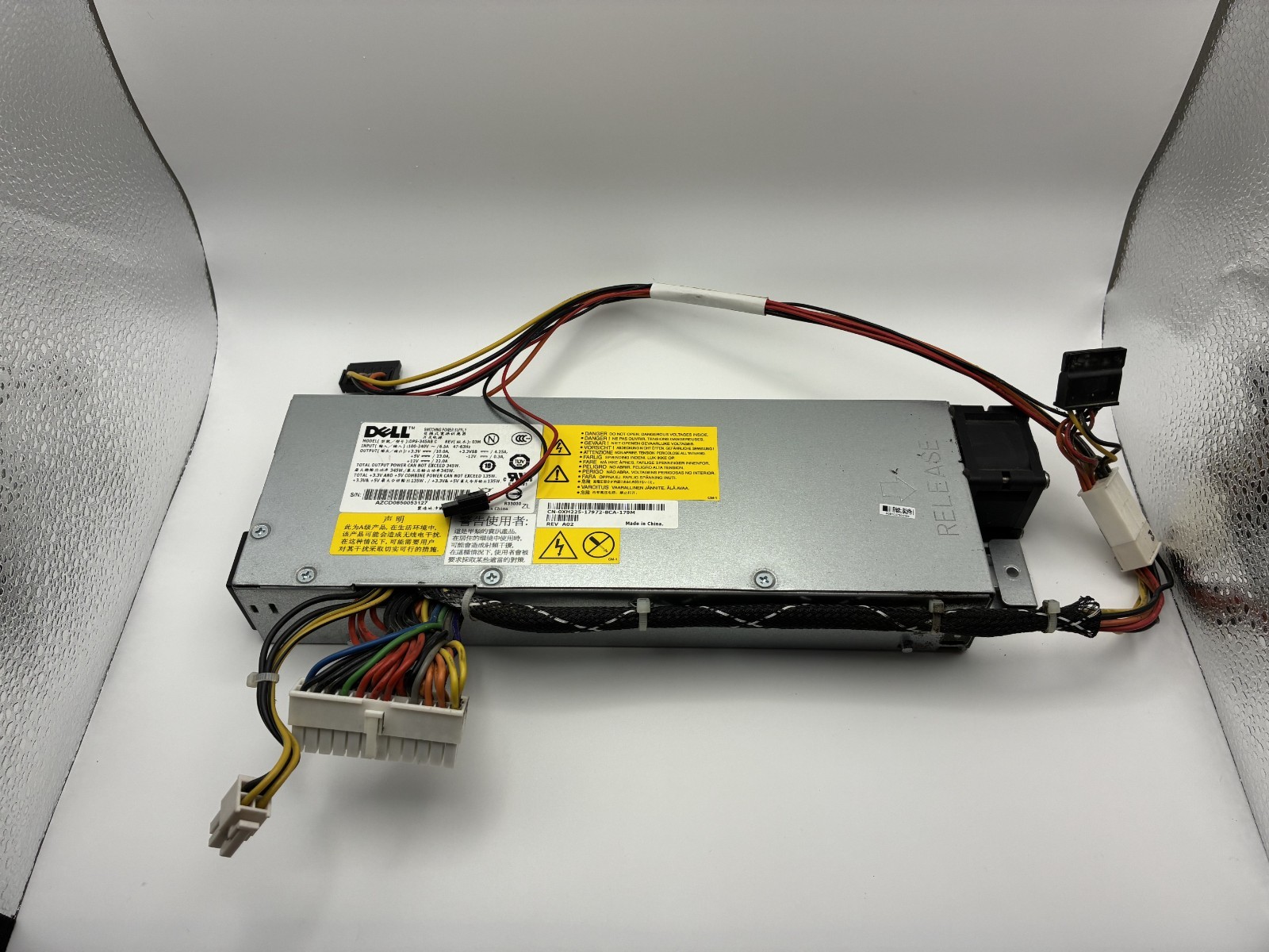 Dell DPS-345AB C Server Power Supply, Pulled in Working Condition