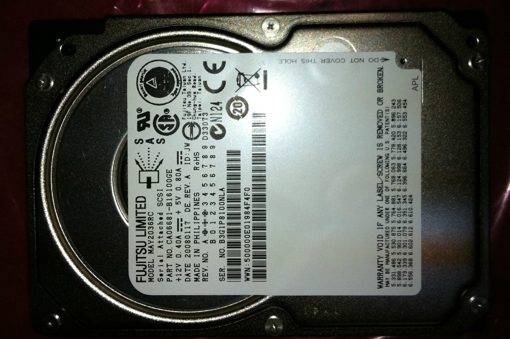 Lot of 8 Fujitsu MAY2036RC 36GB 10K 2.5" SAS Server Hard Disk Drives