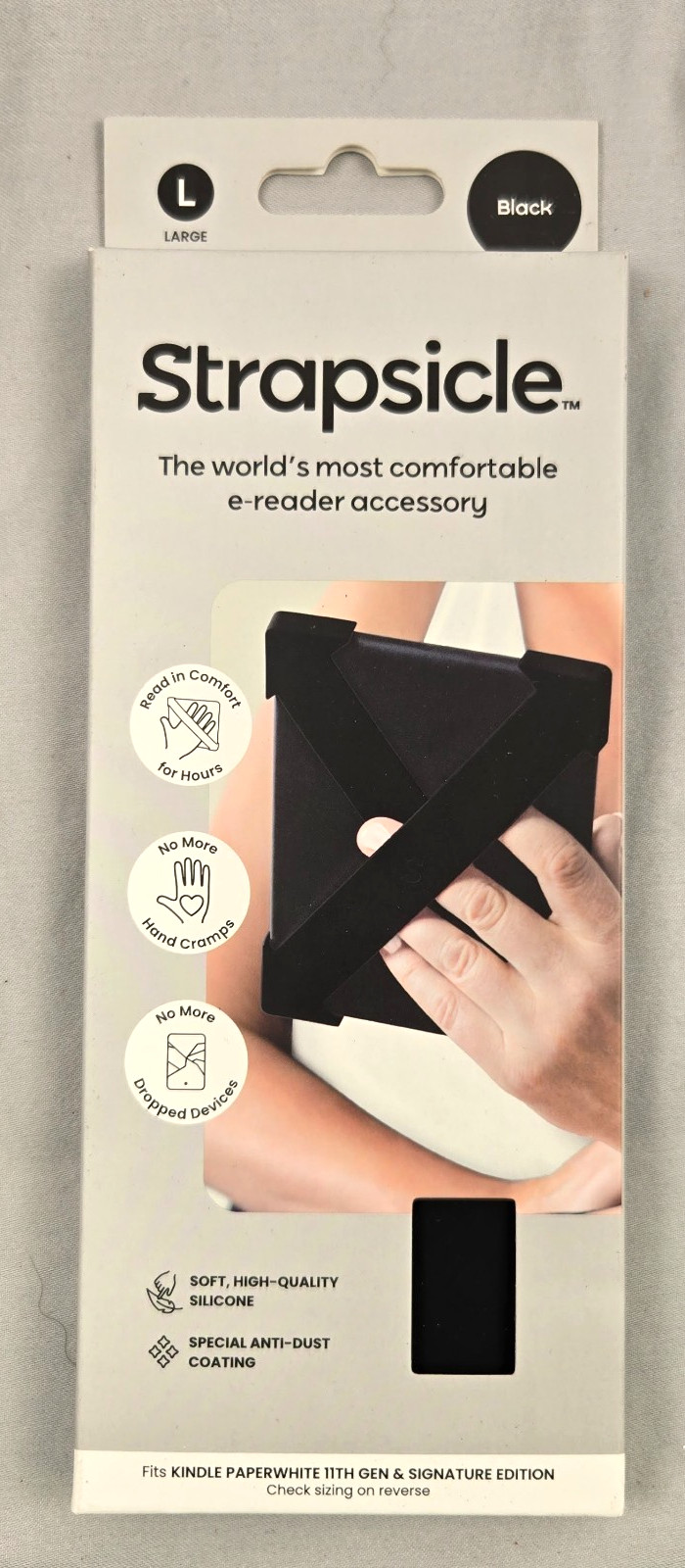 Strapsicle Silicone Hand Straps Accessory for Kindle Paperwhite 11th Gen & Sign.