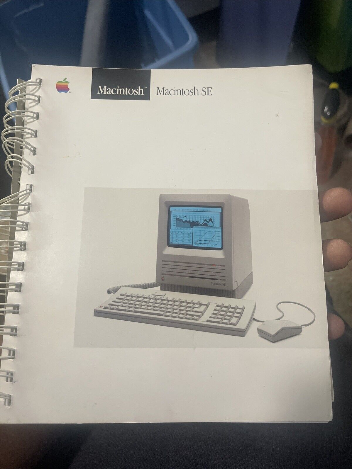 Vintage 1987 Apple Macintosh SE User's Manual P/N 030-1337-A Spiral Bound