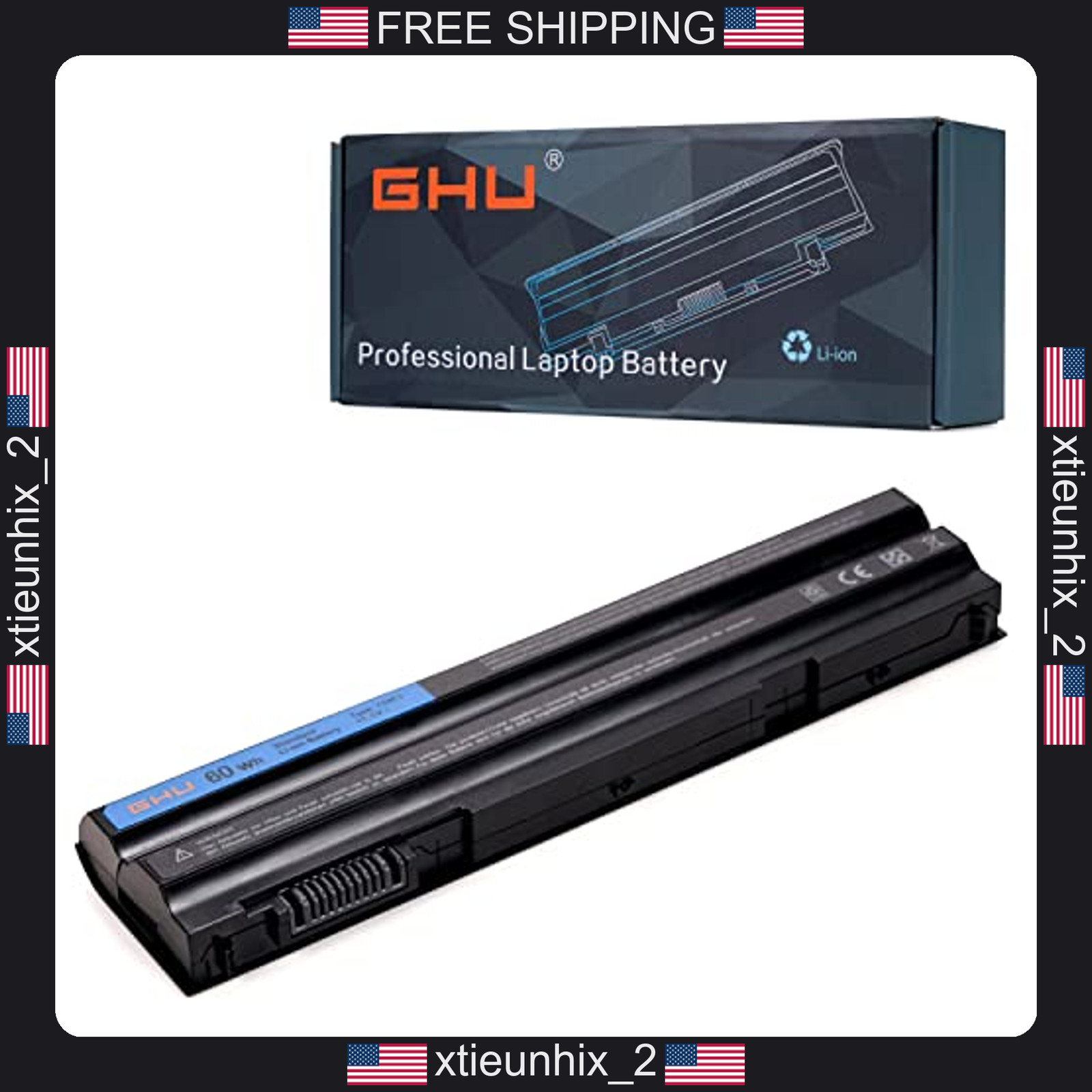 Dell Latitude Laptop Battery T54FJ 60Wh Replacement for E5420 E5430 E5520 E5530