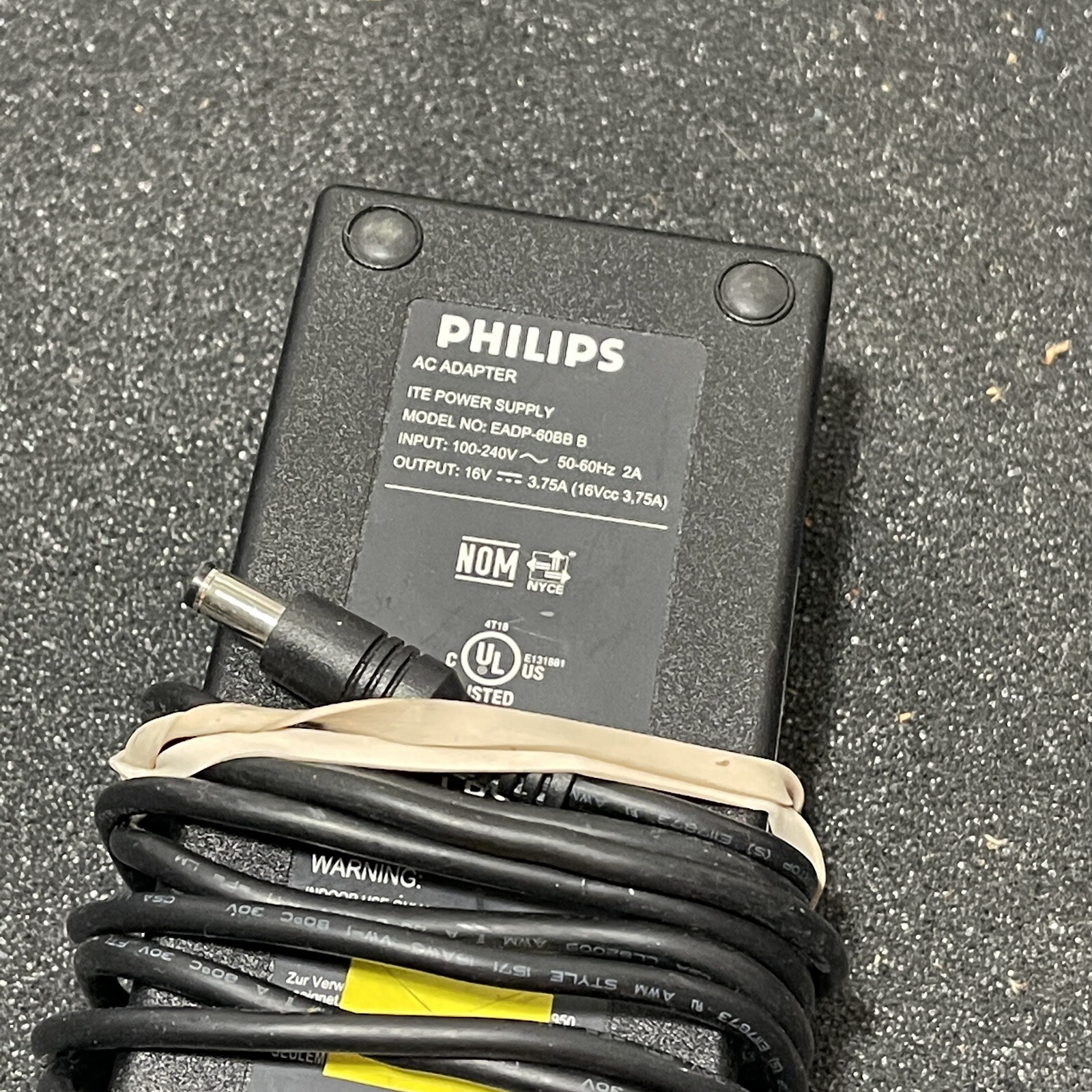 AC Adapter Charger For Philips EADP-60FB B EADP-60BB LCD TV Power Supply Cord
