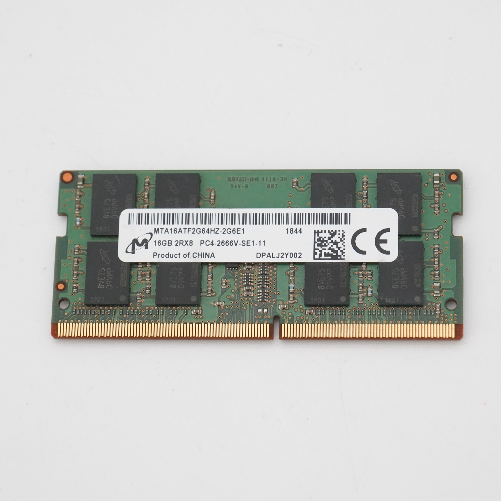 Micron 16GB DDR4-2666 2Rx8 SODIMM Laptop RAM MTA16ATF2G64HZ-2G6E1