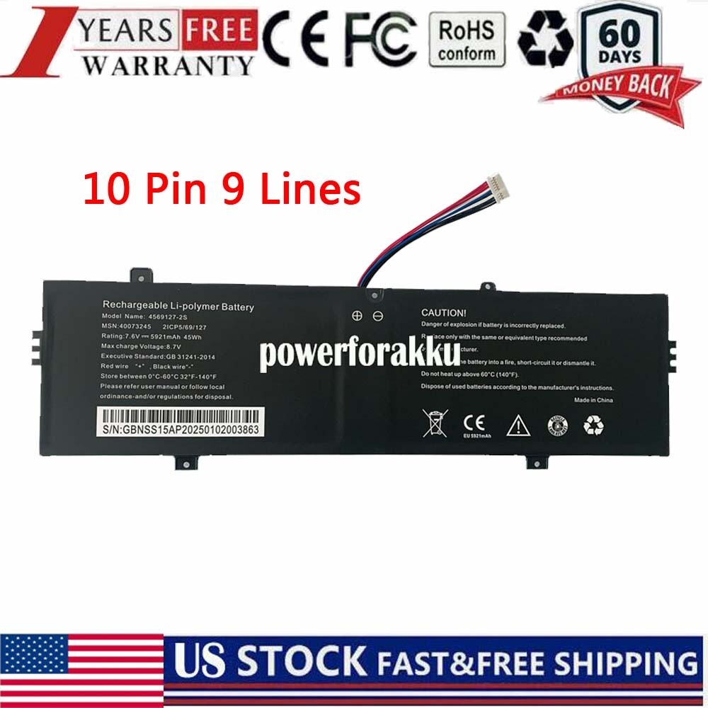 Battery For Medion E14301 E15301 E15302 4569127-2s NV-3285128-2S 10Pin 9Lines US