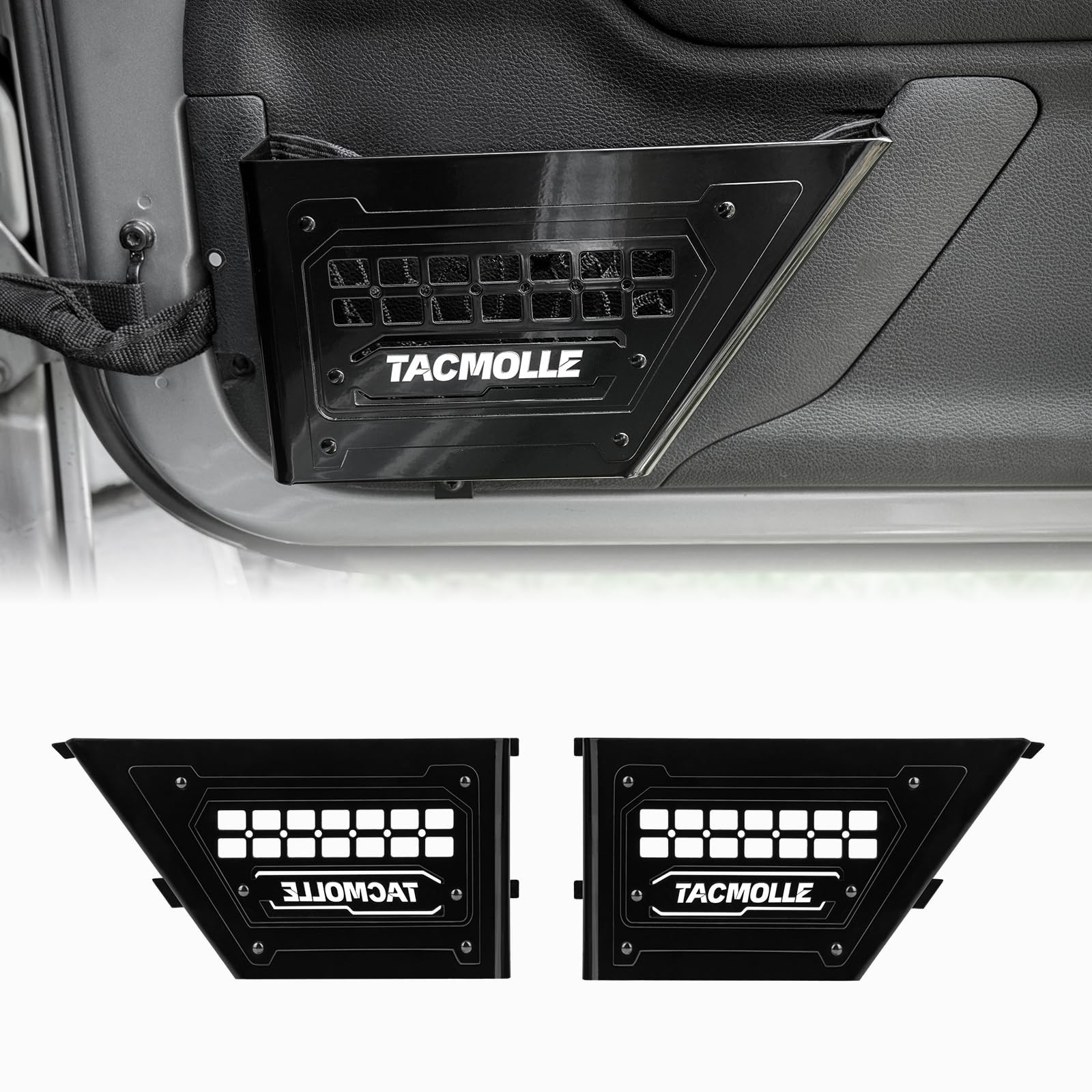 Front Door Pockets – MOLLE Panel for Jeep Wrangler Door Storage, Interior