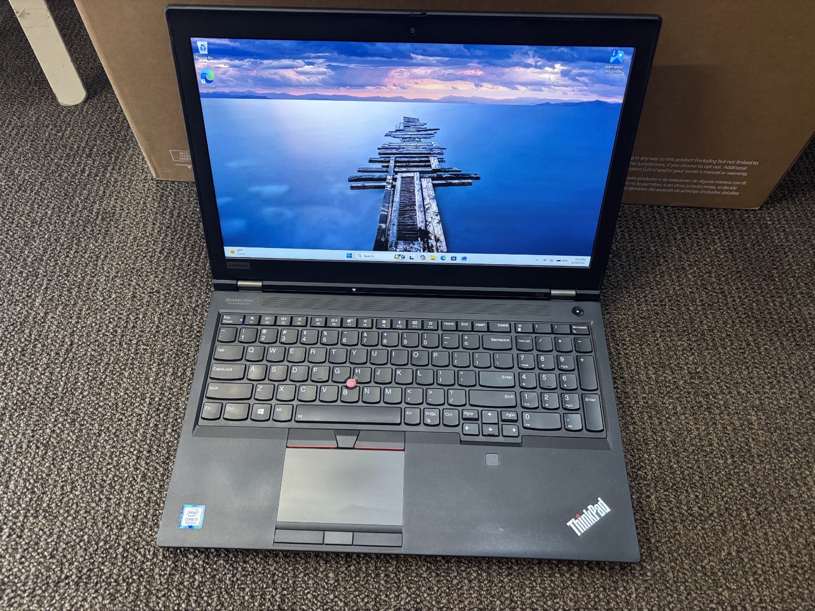 Lenovo ThinkPad P53 15.6 FHD i7-9750H 2.60GHz 40GB 1TB SSD Quadro T1000