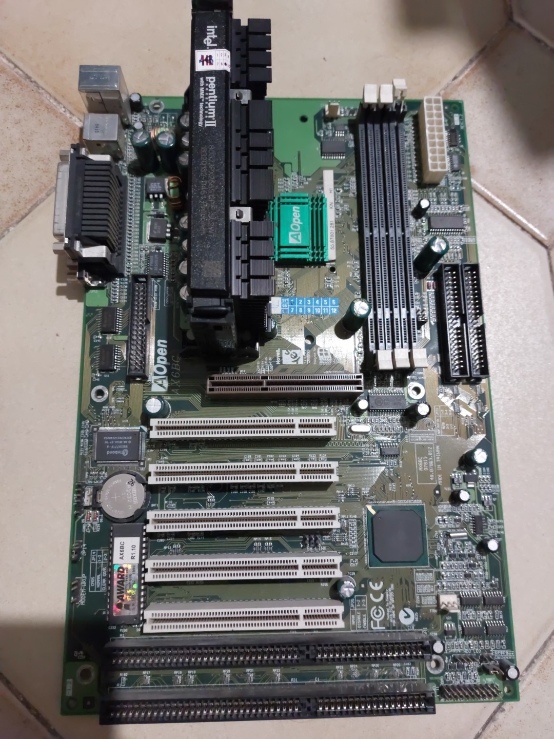 AOPEN AX6BC Motherboard TEST + RAM