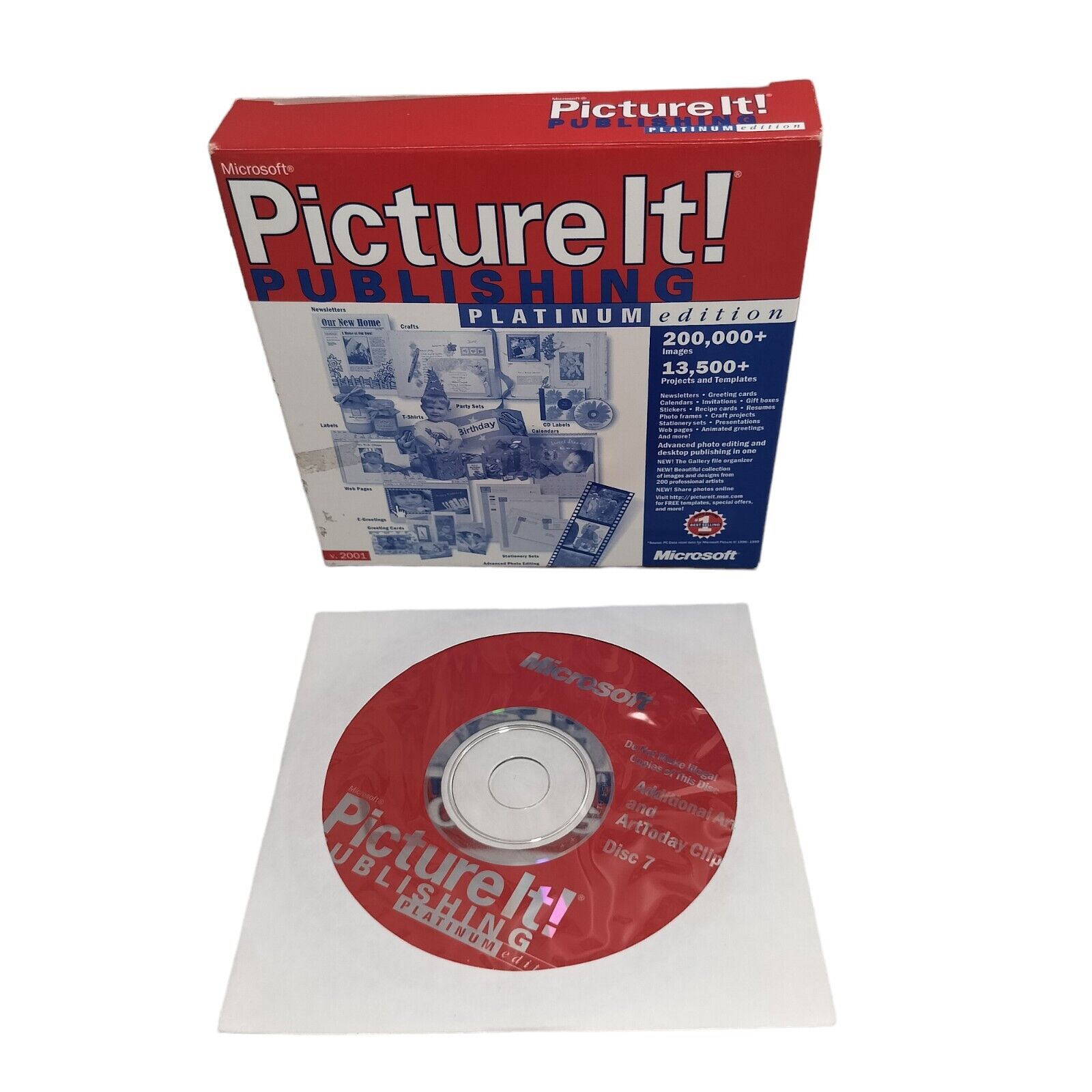 Microsoft Picture It Publishing Platinum v. 2001 Picture It Computer Disc #7