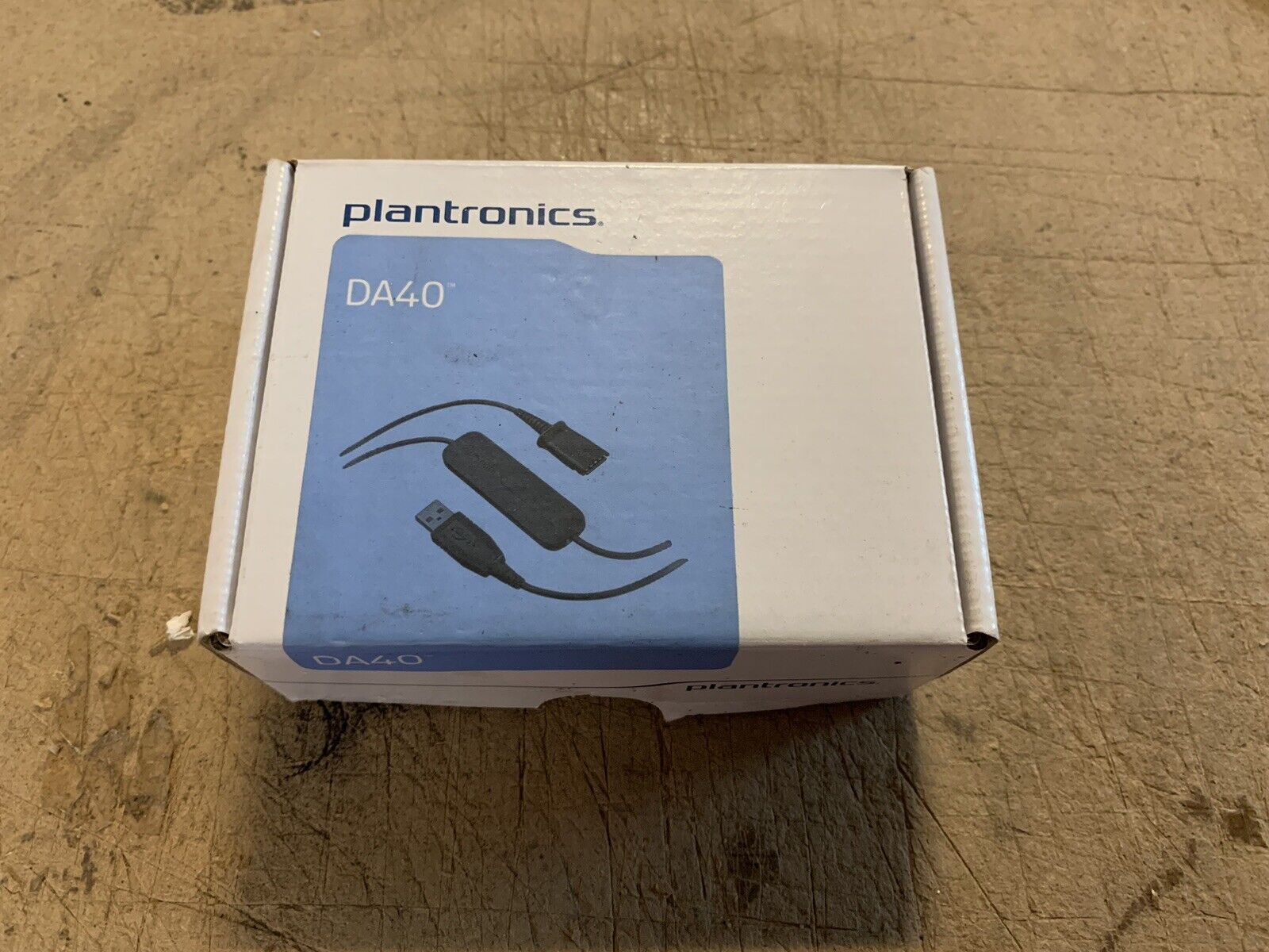 Plantronics DA40 USB to Phone Headset QD Adapter for H & HW Series Headset to PC