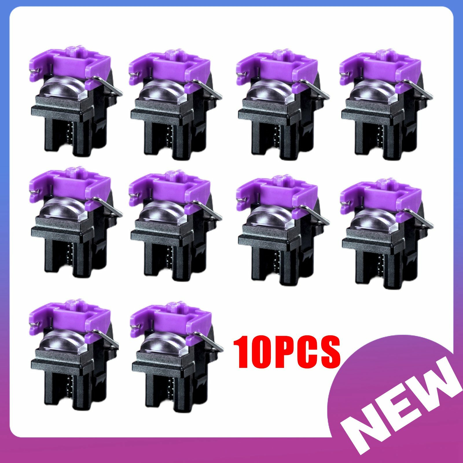 10Pcs Purple Clicky Optical Switches Hot Swap Switch for Razer Switches Keyboard