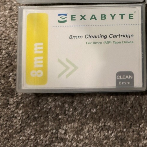 EXABYTE 8MM VIDEO8 HI8 D8 DIGITAL8 DATA8 HEAD CLEANING CLEANER CLEAN TAPE SEALED