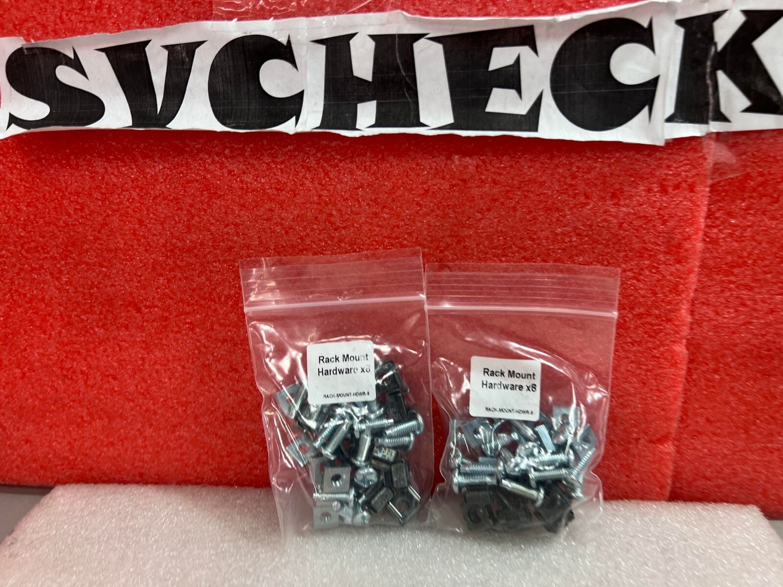 Lot of 2 Rack Mount Hardware x8 RACK-MOUNT-HDWR-9 Rack Hardware Solution