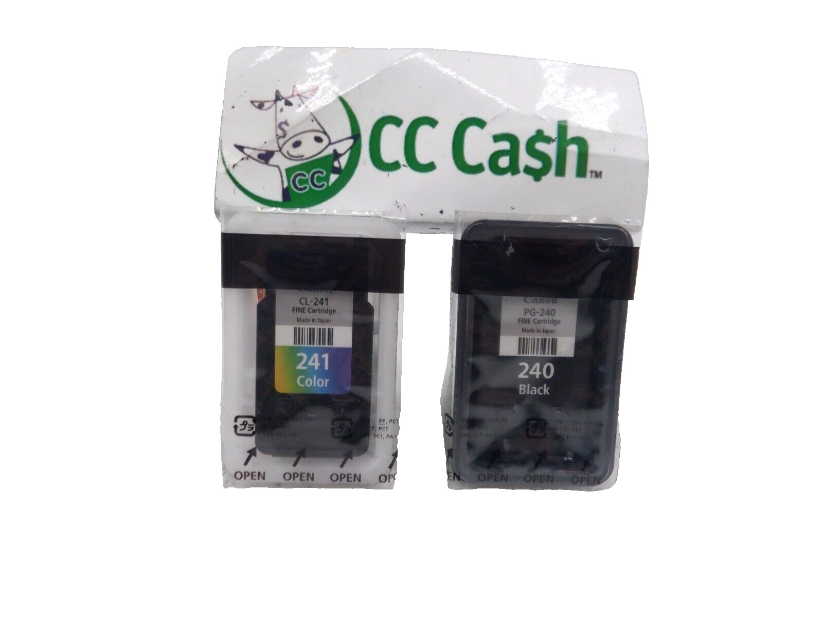 Genuine OEM Canon PG-240 Black & CL-241 Color Ink Bulk Packaging  