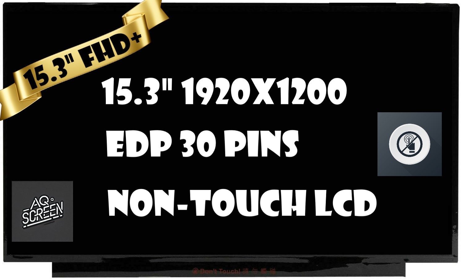 N153JCA-ELK 15.3" IPS LED LCD Screen Slim Panel EDP 30 Pin NEW FHD+ Display