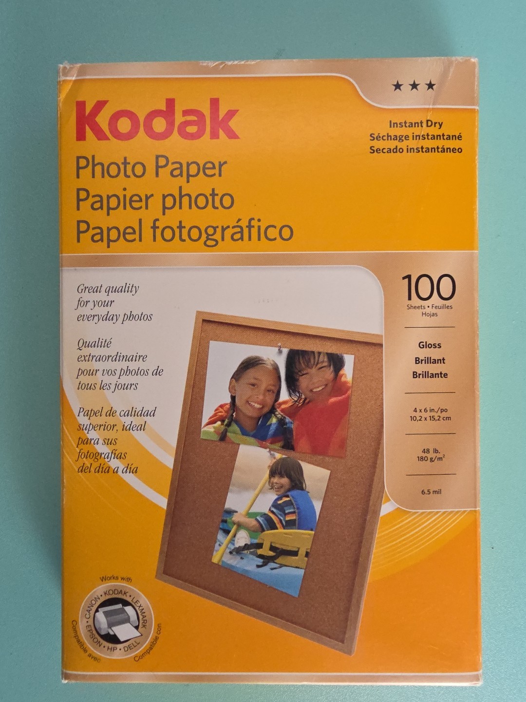 Kodak 4x6 inches Photo Paper | 100 Gloss Sheets