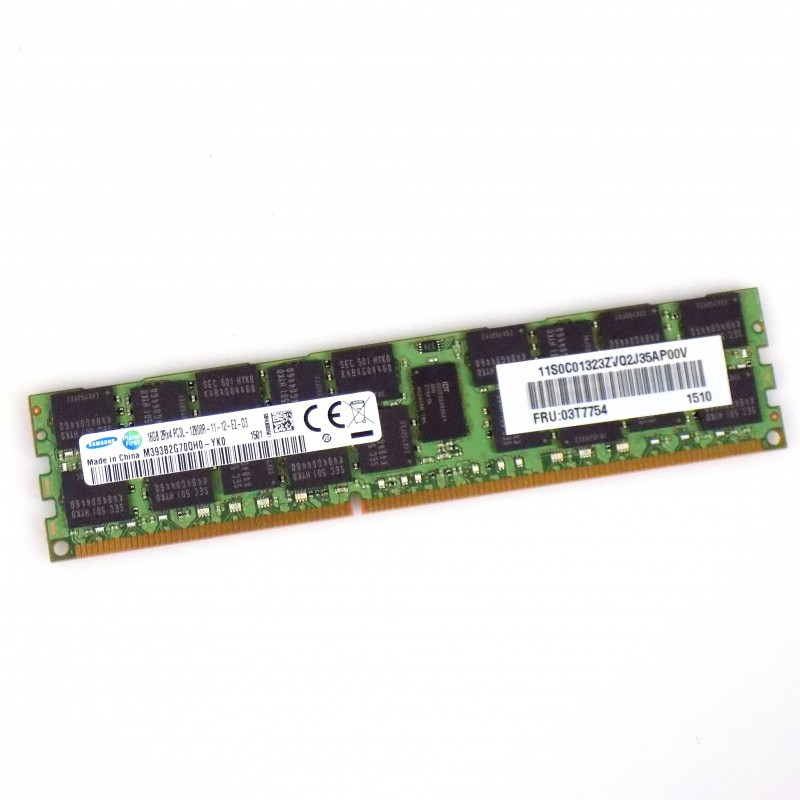 16GB IBM Lenovo 03T7754 M393B2G70QH0-YK0 DDR3L-1600Mhz PC3L-12800R ECC RDIMM RAM