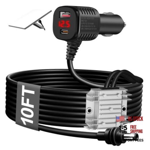 105W Boost Starlink Mini Car Adapter, 12V-24V to 30V Step-up 9.8FT