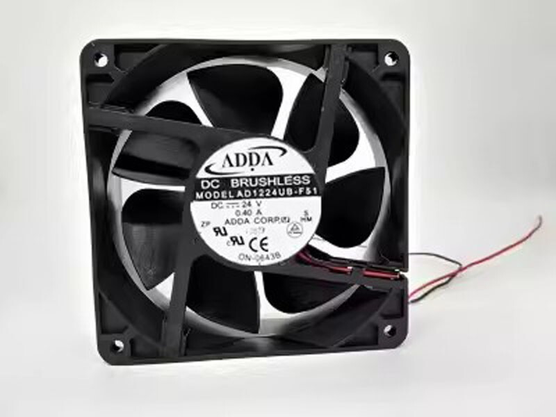 ADDA AD1224UB-F51 12038 DC24V 0.40A 12CM 2-Wire Inverter Cooling Fan