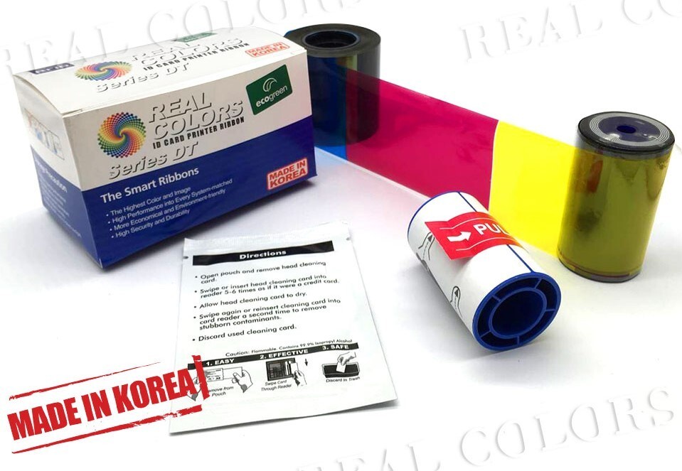 Compatible id card Ribbon 535000-006 YMCKTKT_300 for Datacard SD260/360 Printer