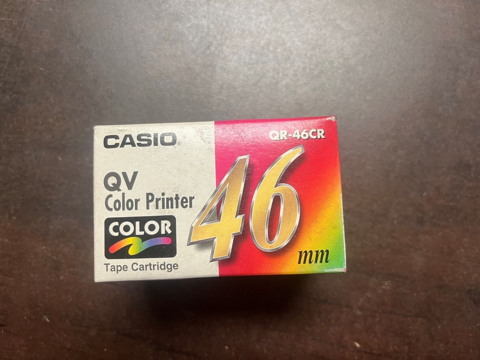 Casio QR-46CR QV Color Printer Tape Cartridge 46mm -New-