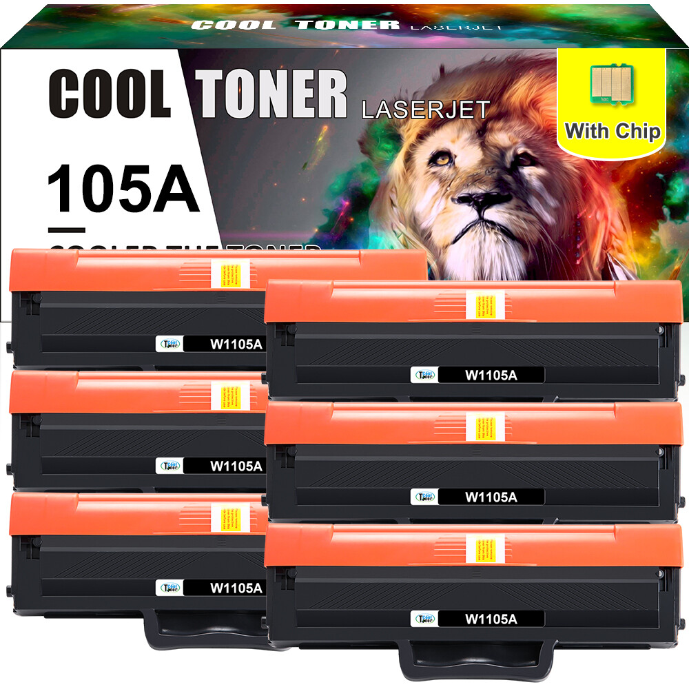 W1105A BK Toner Cartridge Compatible with HP 105A MFP 137fnw 135w 107a 107w Lot