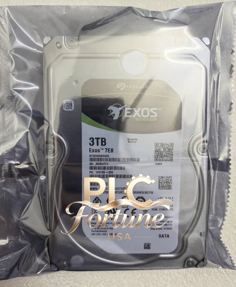 New Seagate ST3000NM0005 Exos 7E8 3TB 3.5in SATA 6Gb/s 7.2K 128MB Enterprise HDD