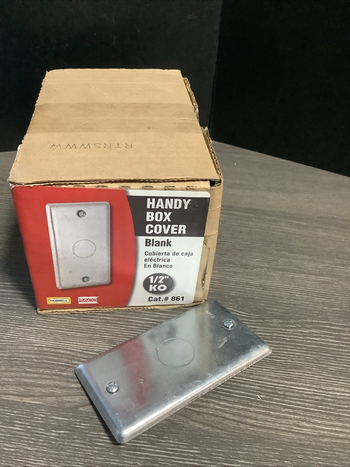 Handy Box Cover Blank 1/2” KO #861 RACO Box Of 20 NOS
