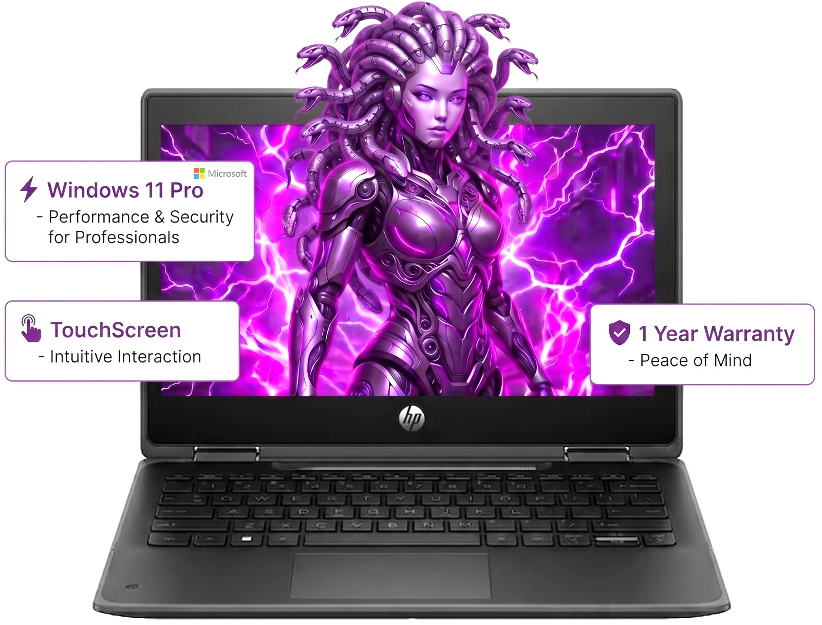 OVERSTOCK~ 11.6 HP Pro X360 Laptop PC: TouchScreen Webcam Windows 11 Pro