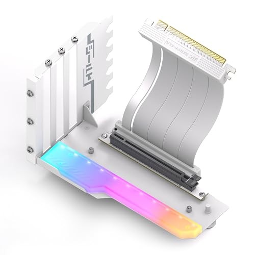 EZDIY-FAB Vertical GPU Mount with High-Speed PCIE 4.0 Riser Cable  ARGB Module