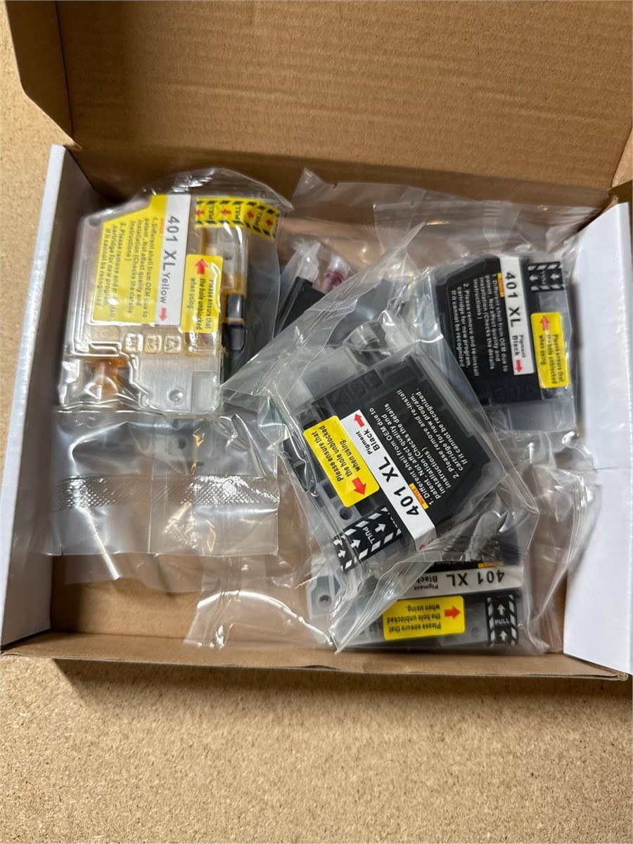 6-Pack LC401XL Ink Cartridges for Brother MFC-J1010DW/J1012DW/J1170DW Printers
