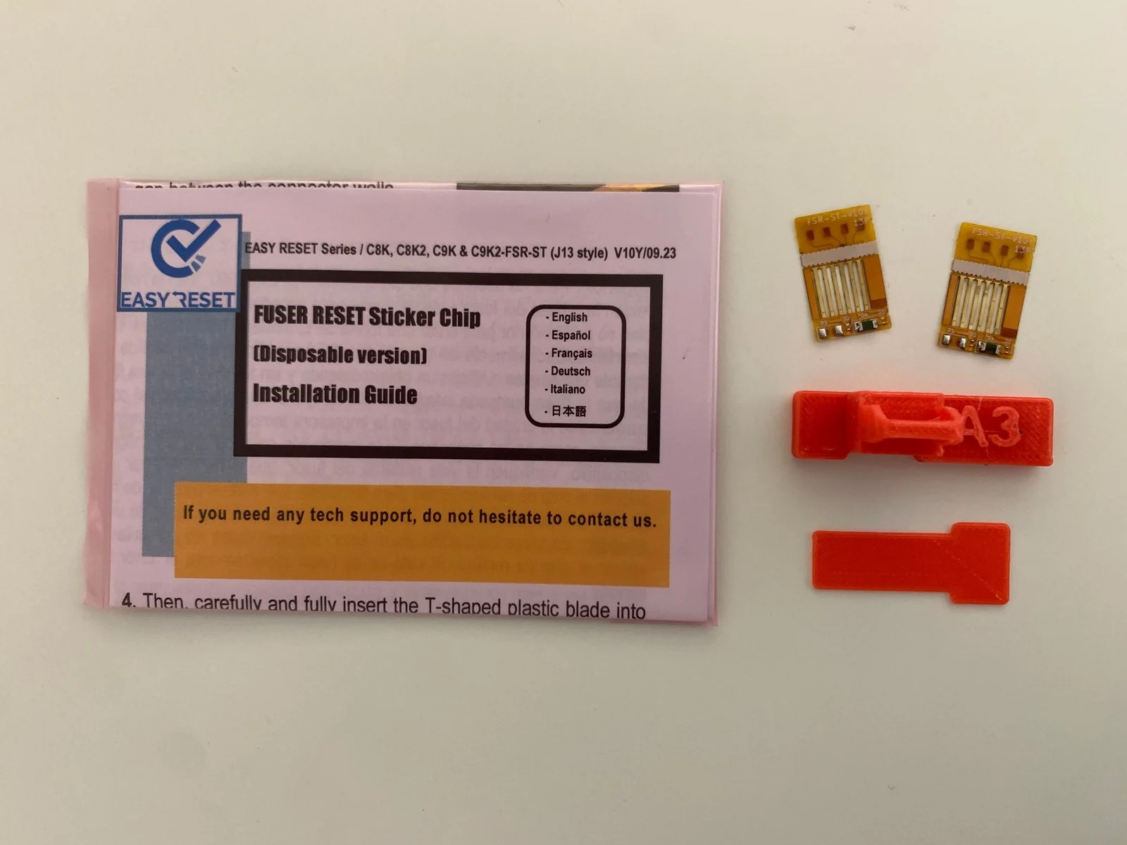 Easiest Fuser Reset chips TWIN PACK for Xante ILUMINA 500  502  650 [C9K-FSR2x-S