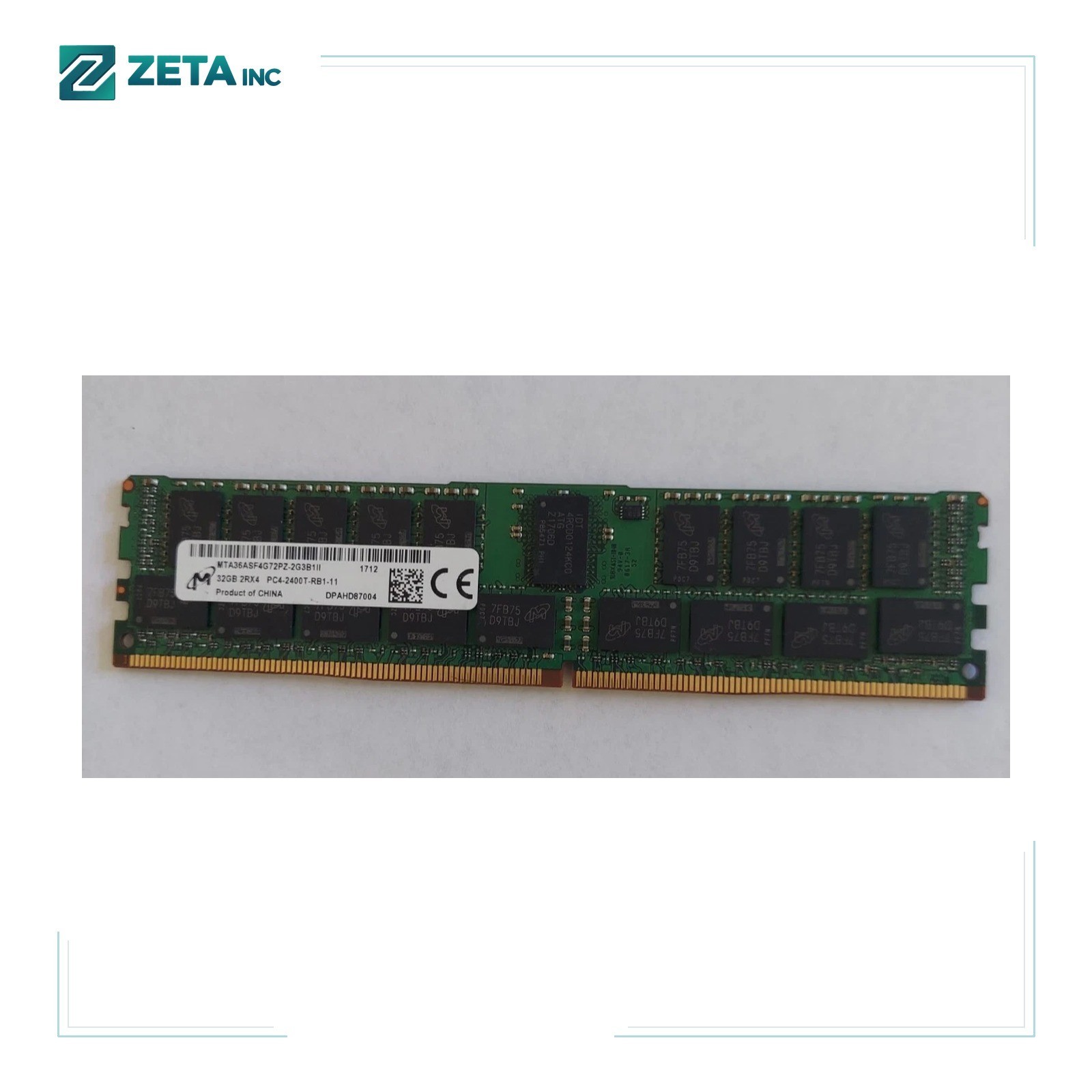 MTA36ASF4G72PZ-2G3B1 MICRON 32GB (1X32GB) 2RX4 PC4-2400T MEMORY MODULE