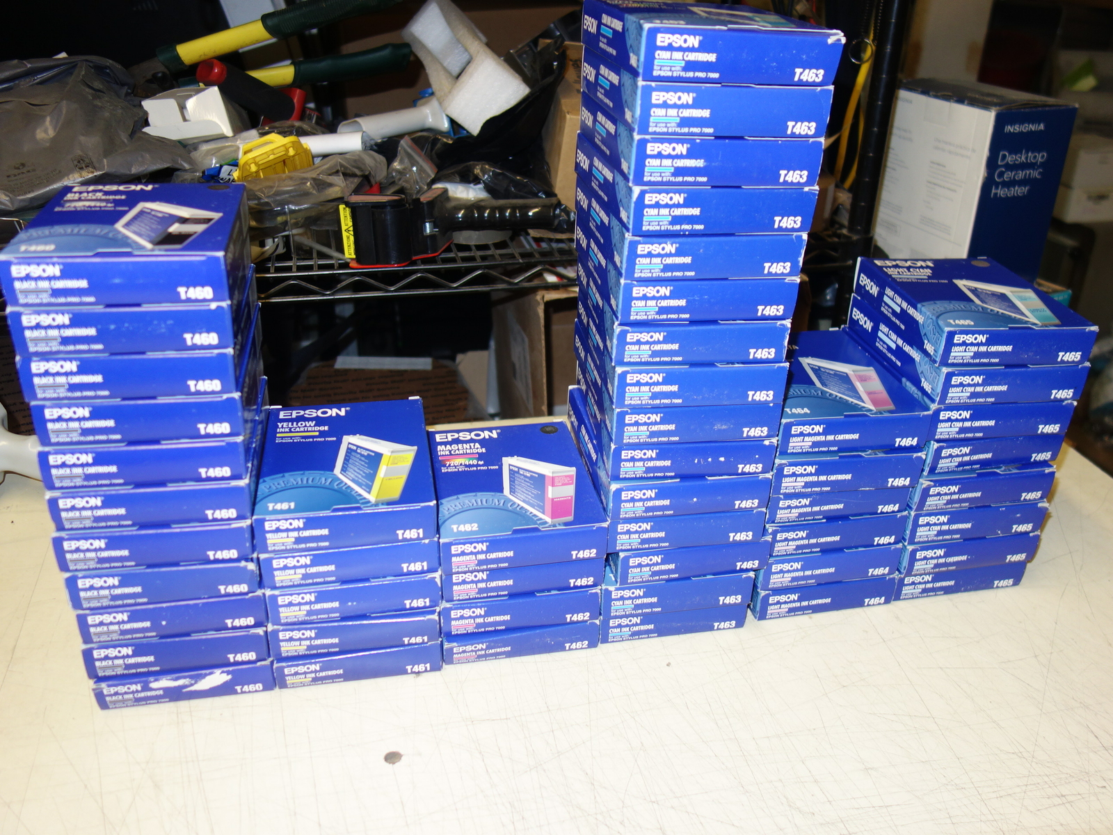 Lot of 49x * Epson T461- T465 Ink Cartridge Stylus Pro 7000 * Expired