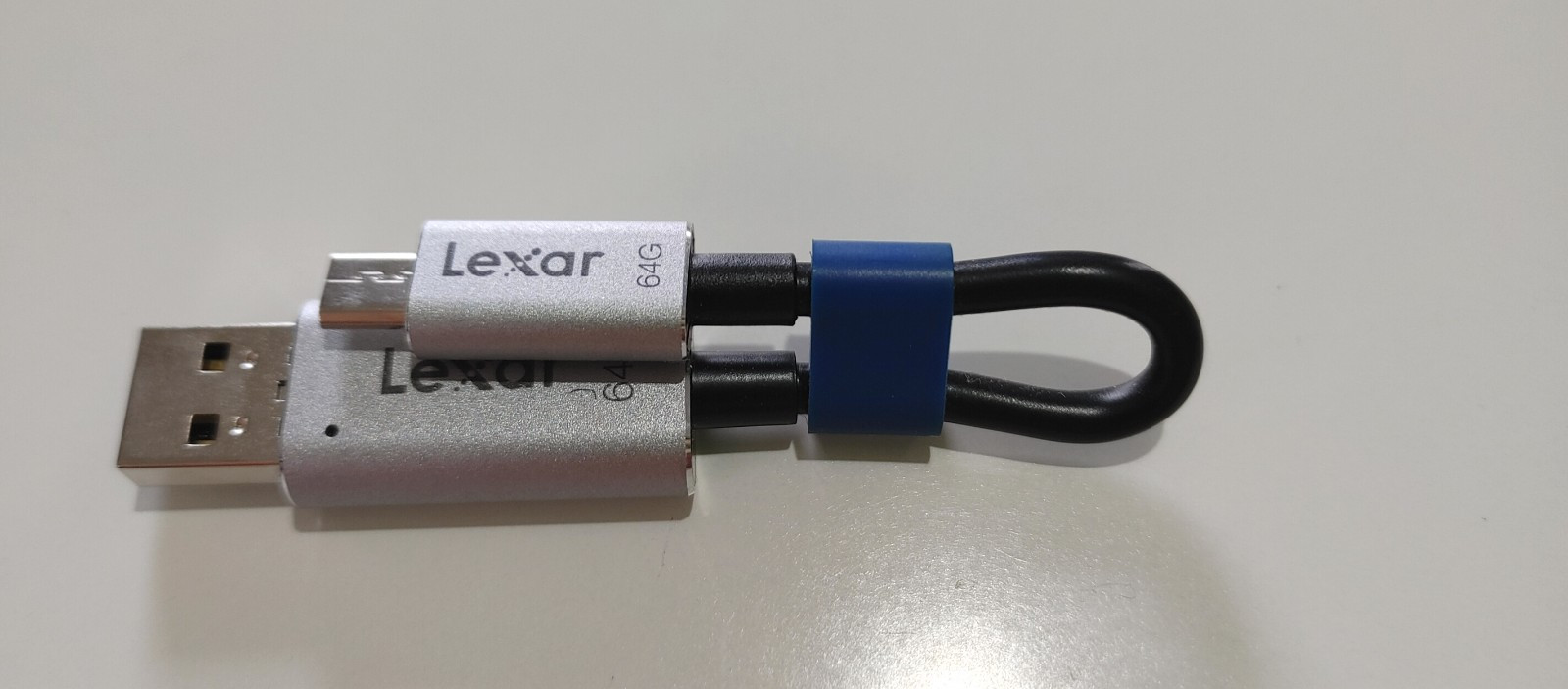 Lexar Media 64GB USB JumpDrive/Expandable Storage For Android Products/Open-Box