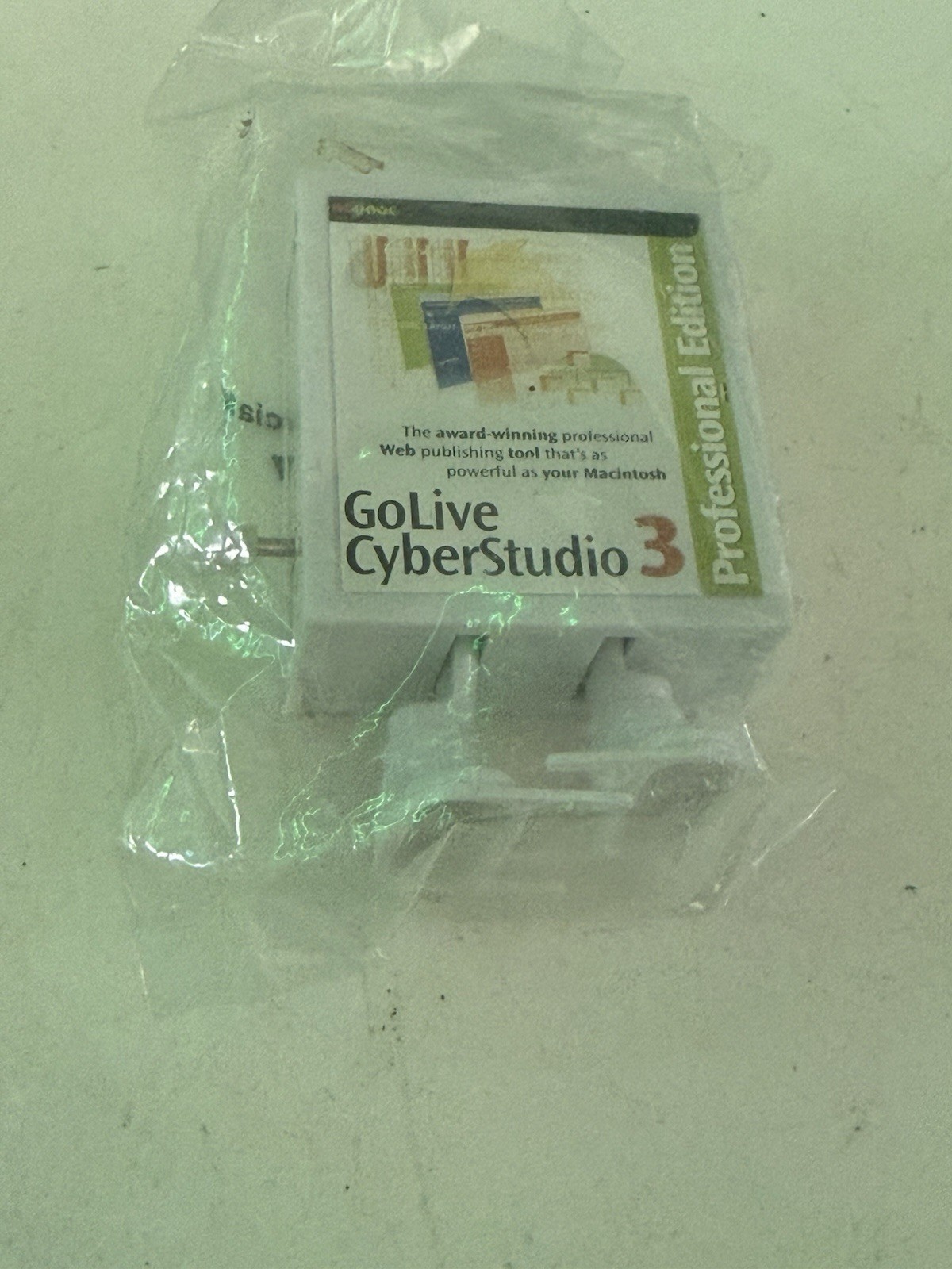 GoLive CyberStudio 3 Walking Box Promotional Box Still Walks From 1999 Adobe