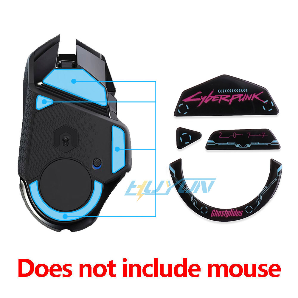 Replacement Tempered Glass Mouse Feet Skates for Logitech G502 Lightspeed