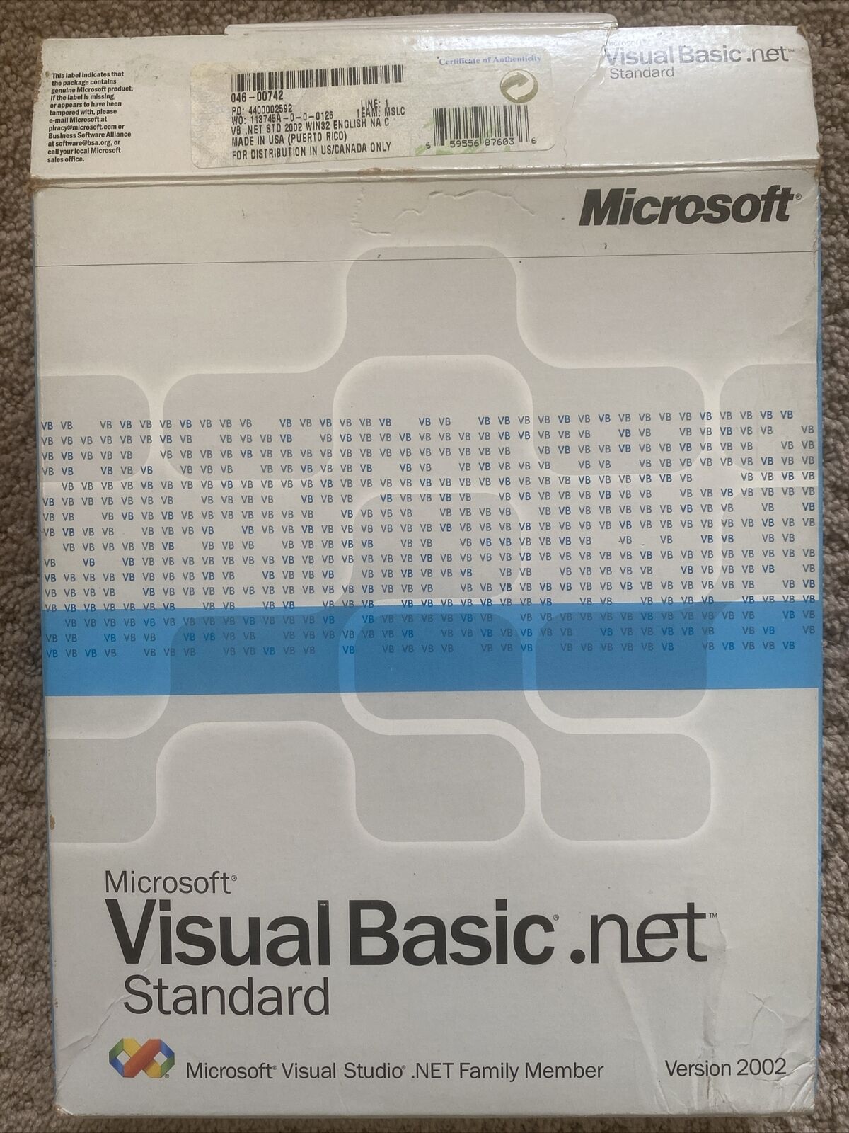 Microsoft Visual Basic.net Standard 2002